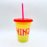 Color changing cups